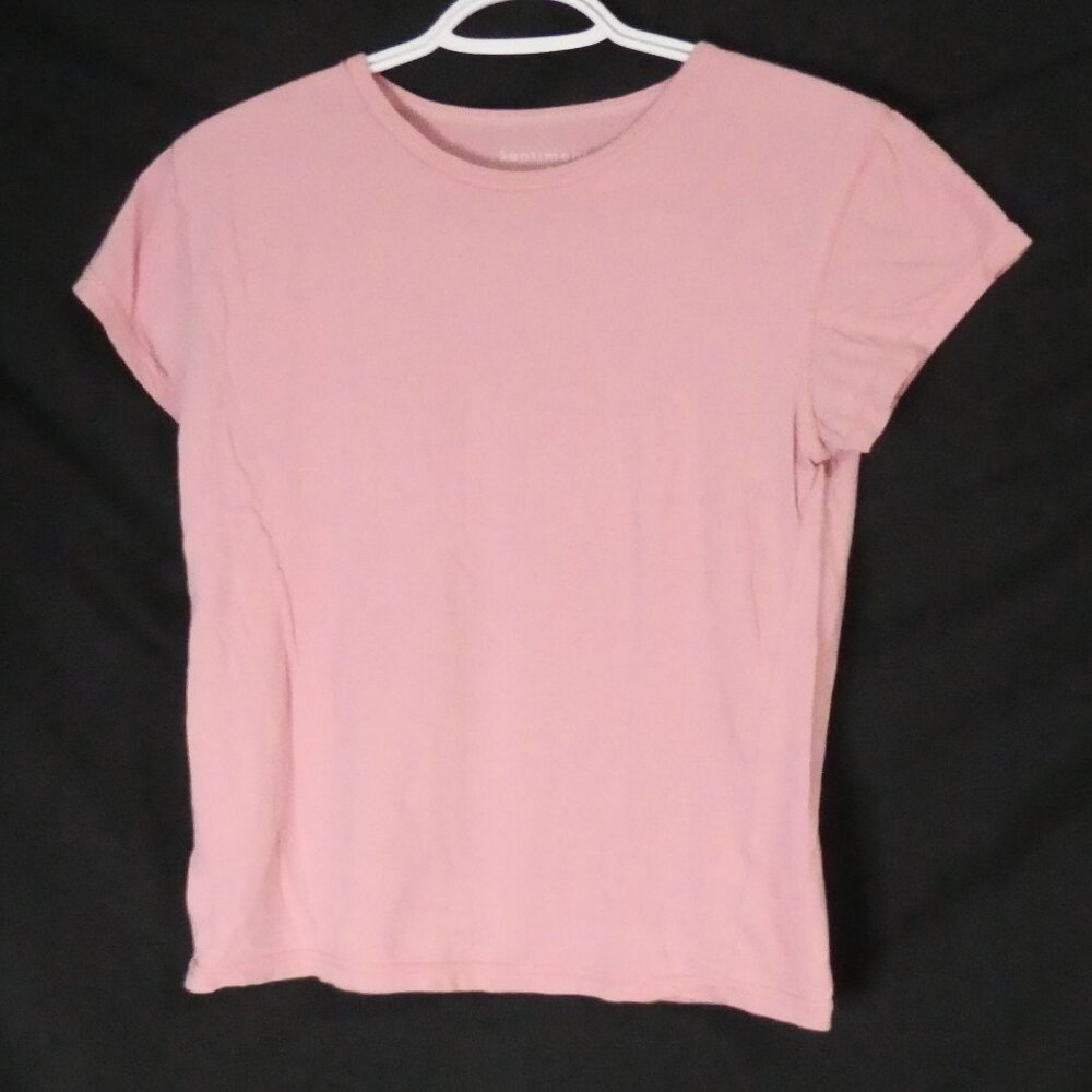 SENTIMENTS | large | Pink Cotton Short Sleeve Tee / T-Shirt